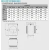 Filtre pour Caisson porte-filtre pour insufflation d'air