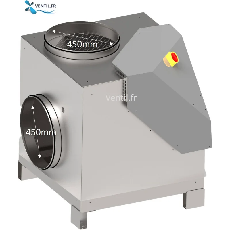 Caisson d'extraction 6500 m3- F400/120 désenfumage - 400v- R'CHEF 45 Saftair -pour hotte de cuisine pro et restaurant