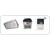 Pack hotte ultra compacte gamme 950 avec tourelle 230v: hotte inox pro de 1.6 à 2.4m+ Tourelle 230v+ Variateur pour restaurant