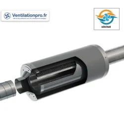 Cartouche de charbon filtrante anti-odeurs en ligne diam 250