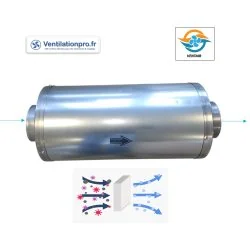 Cylindre de charbon filtrante anti-odeurs en ligne diam 250