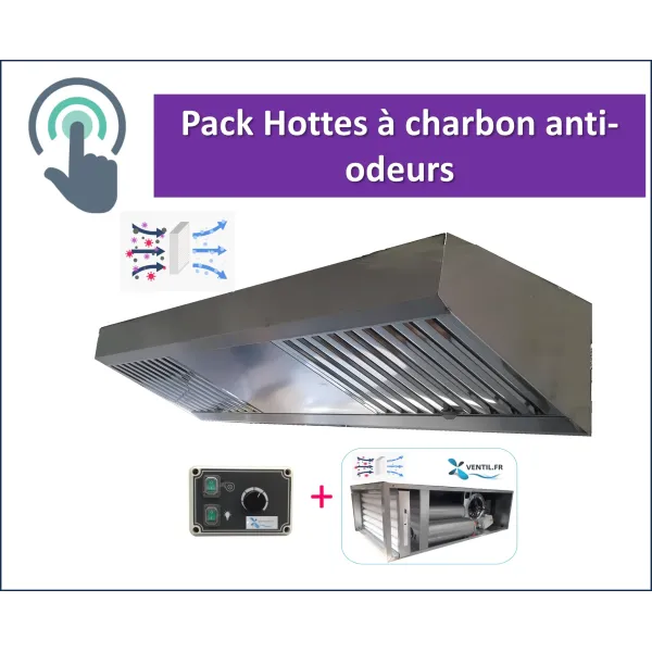 Pack hotte à charbon professionnelle