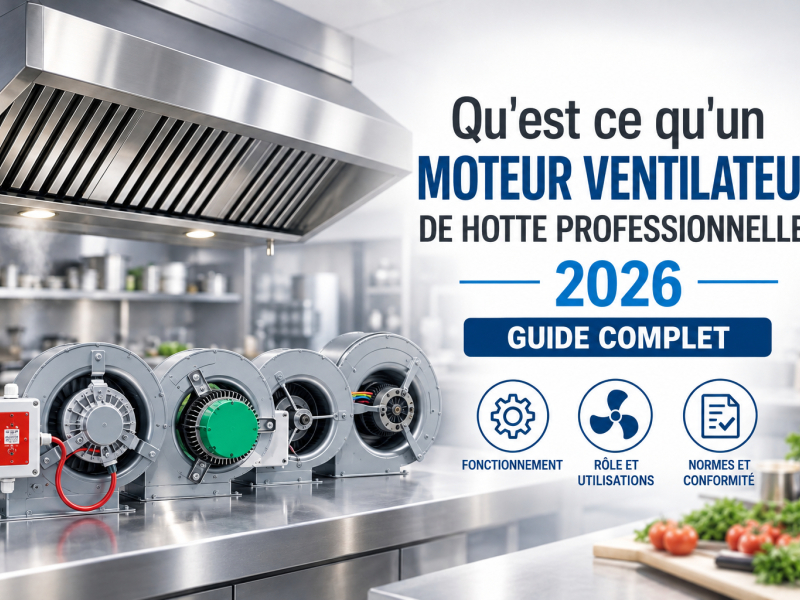 Qu'est ce qu'un moteur ventilateur de hotte professionnelle?
